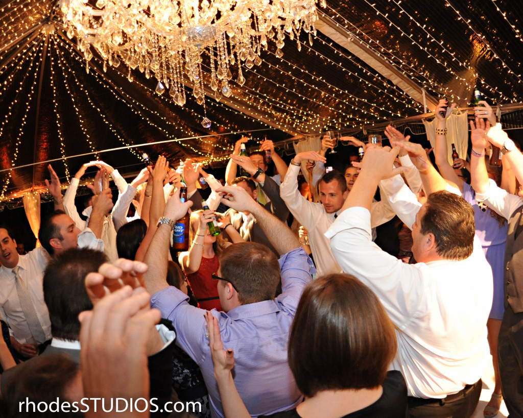 Tented Wedding Twinkle Lights 