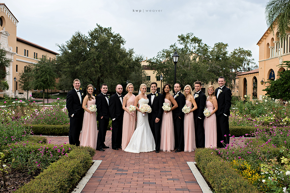 elegant bridal party 