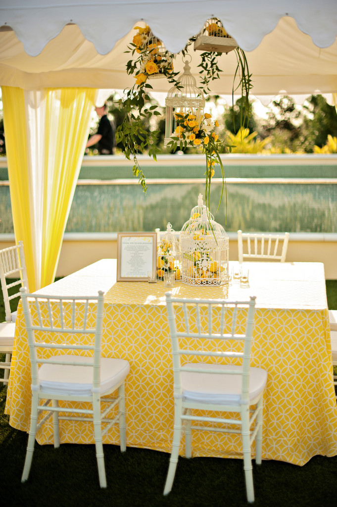 yellow wedding floral 