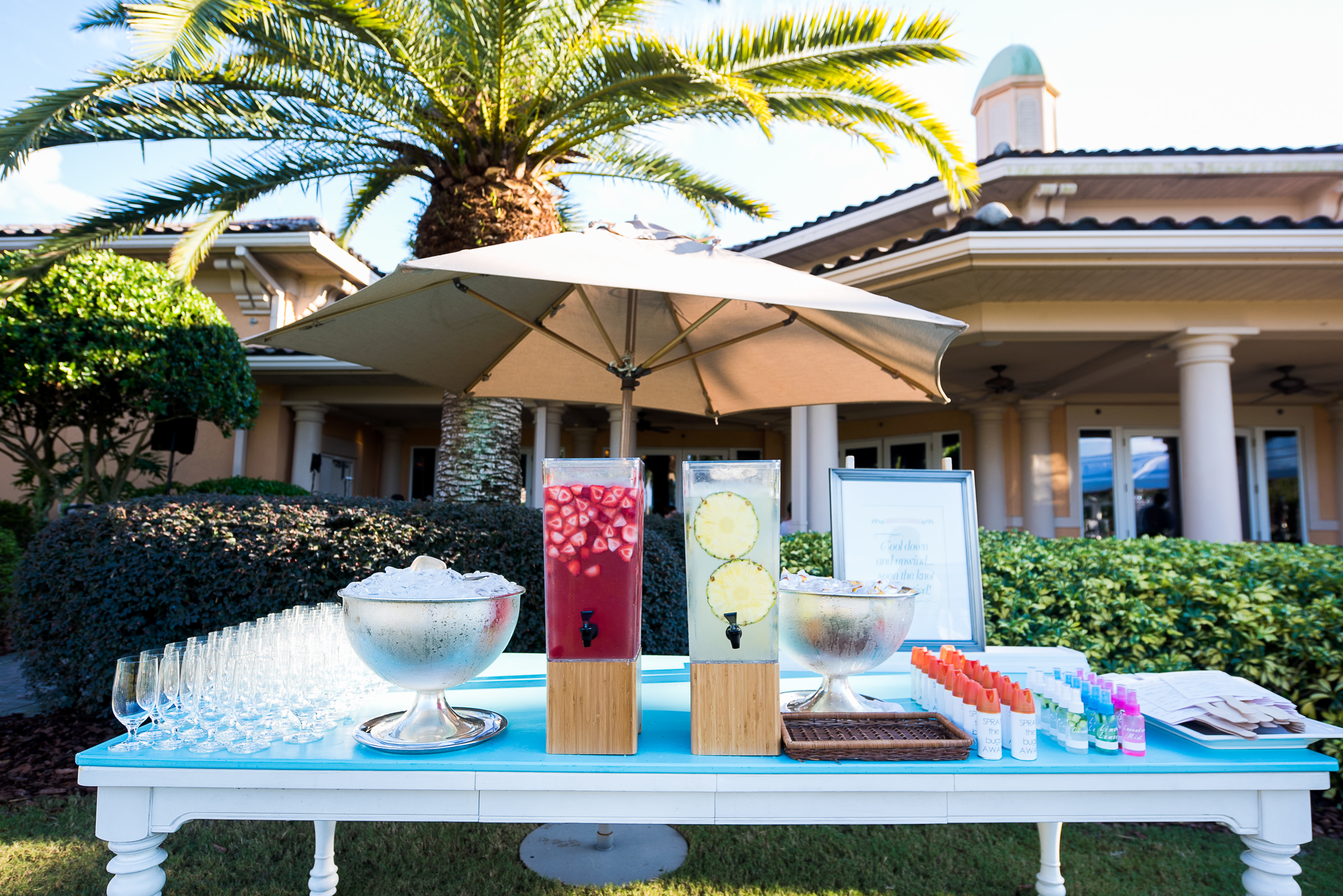 wedding drink stations 