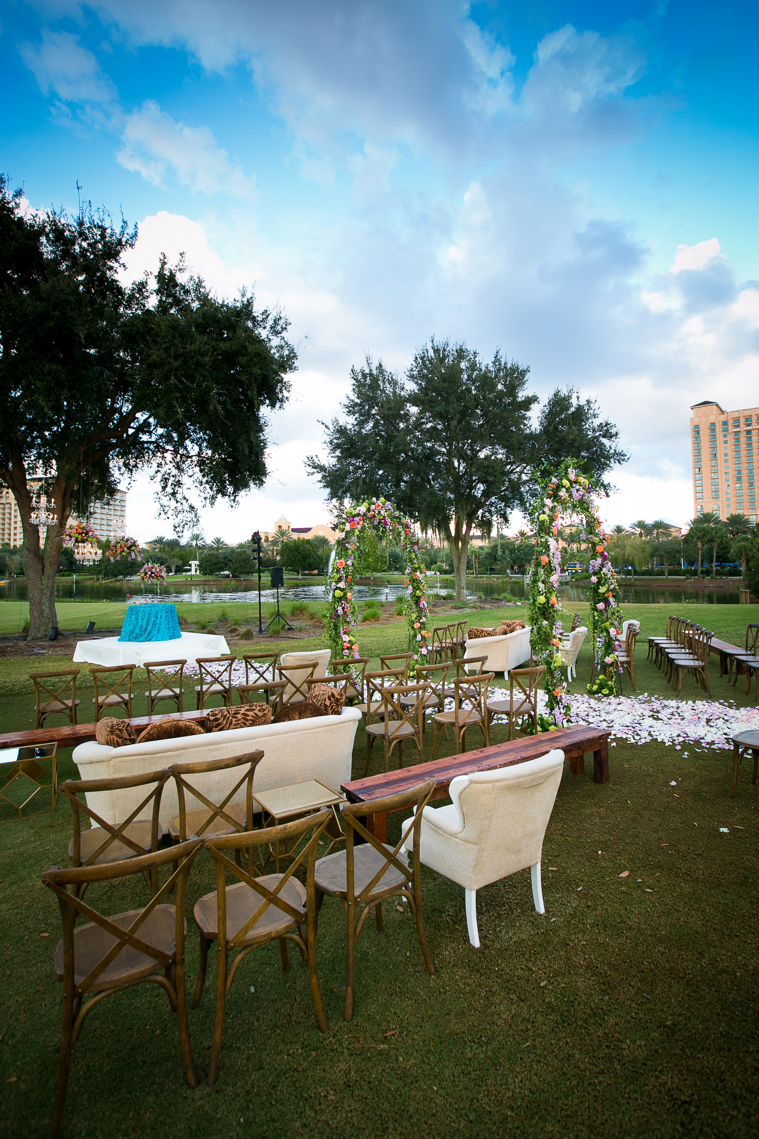 Unique ceremony set up 