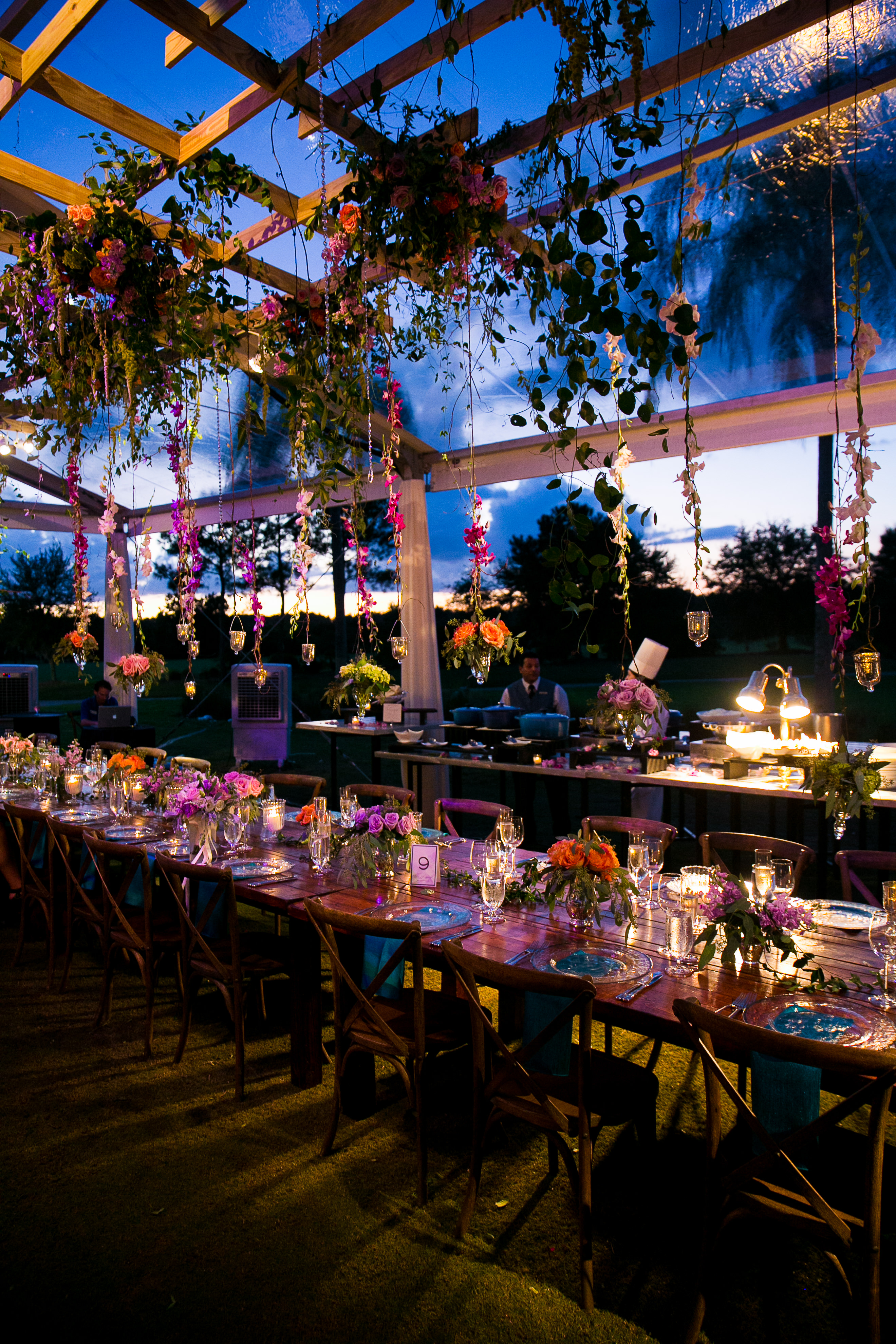 dreamy wedding reception 