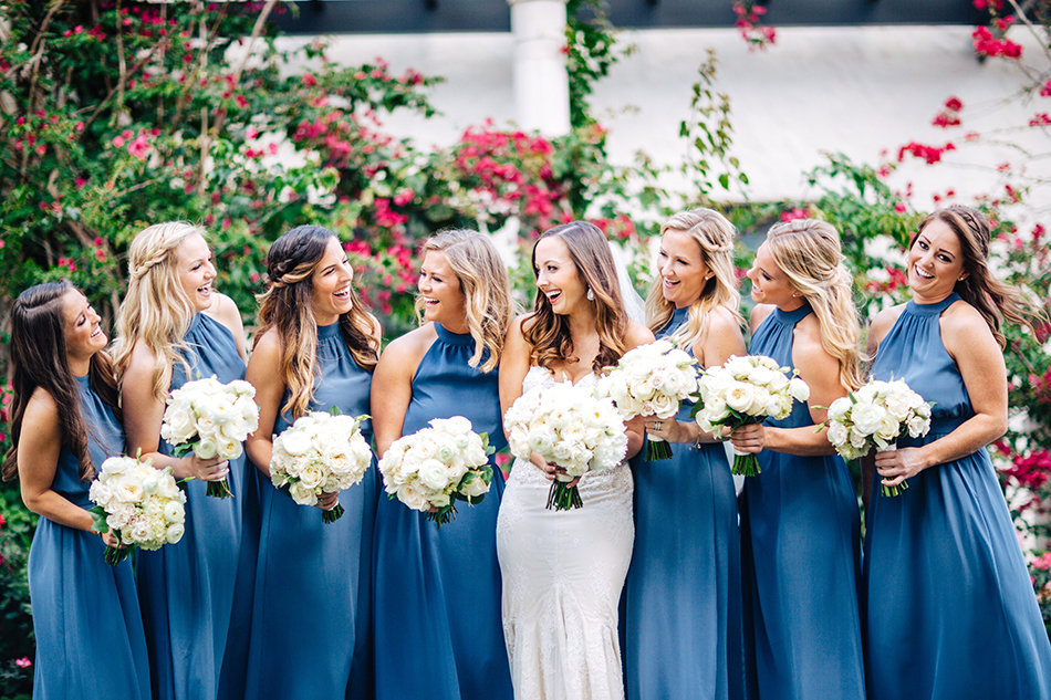 blue bridesmaid dresses