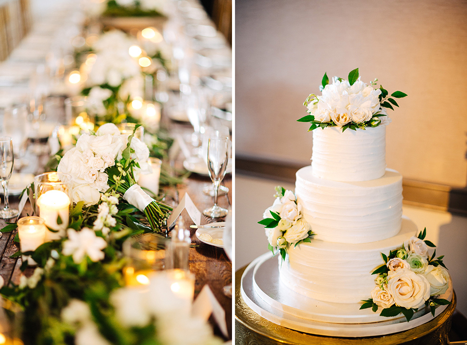 garden inspired wedding cake