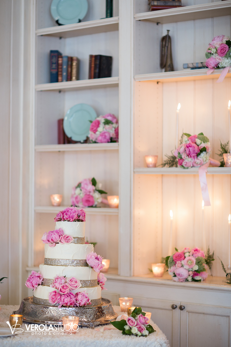 pink wedding flowers 