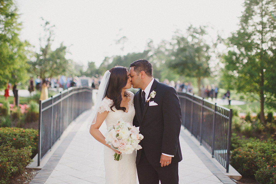 bride and groom just married