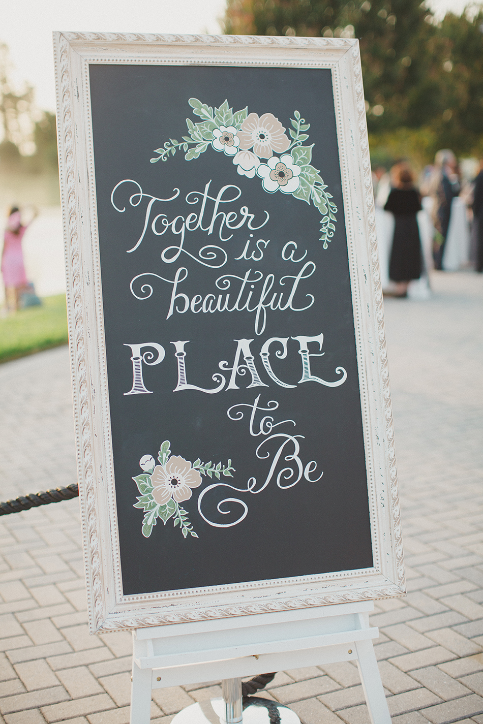 custom painted wedding signage