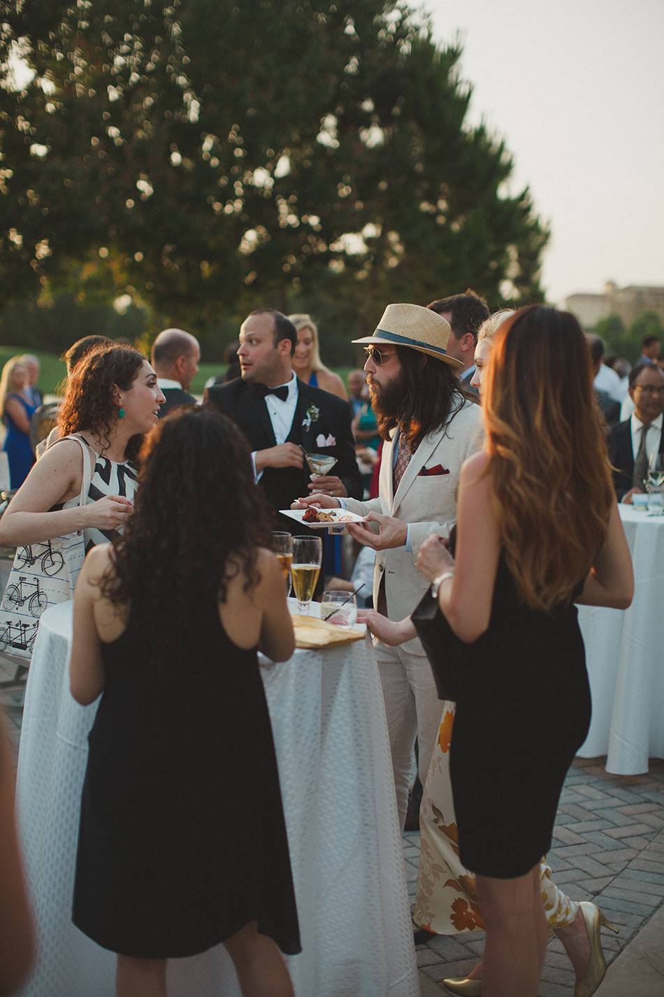 wedding reception guests