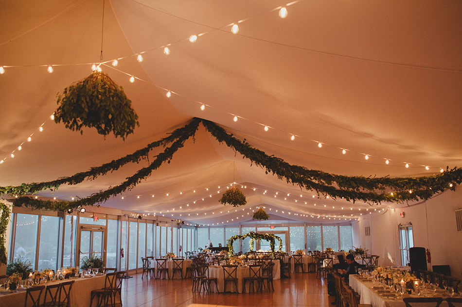 tented wedding space
